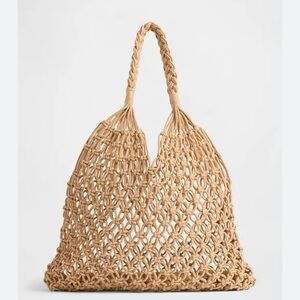 NWT Gap Open-Weave Straw Tote Bag $35